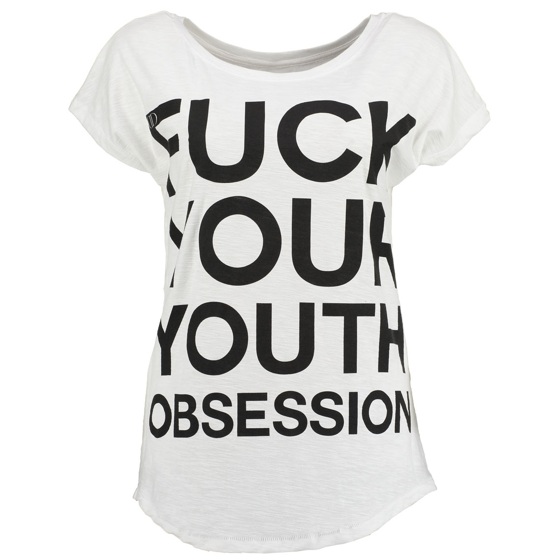 Deportment Department ladies Fuck your youth obsession t shirt white